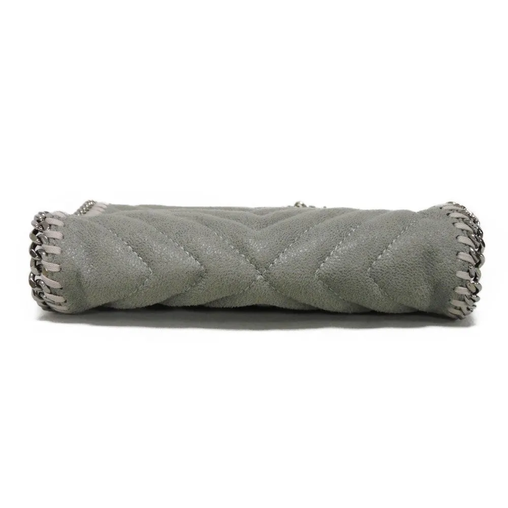Stella McCartney Shoulder Bag 391698 W8859 1220  polyester gray Quilting Chain 2WAY Chevron Farabella Tiny Tote Women Used
