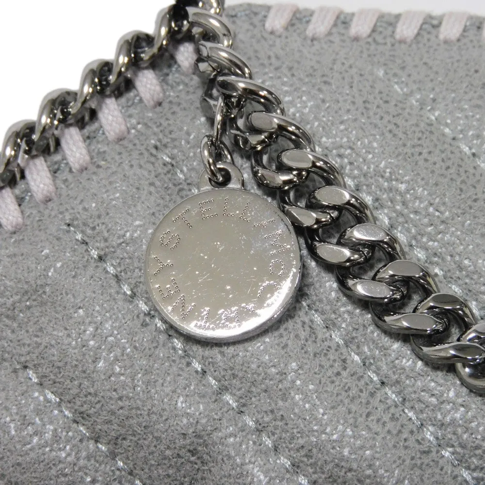 Stella McCartney Shoulder Bag 391698 W8859 1220  polyester gray Quilting Chain 2WAY Chevron Farabella Tiny Tote Women Used