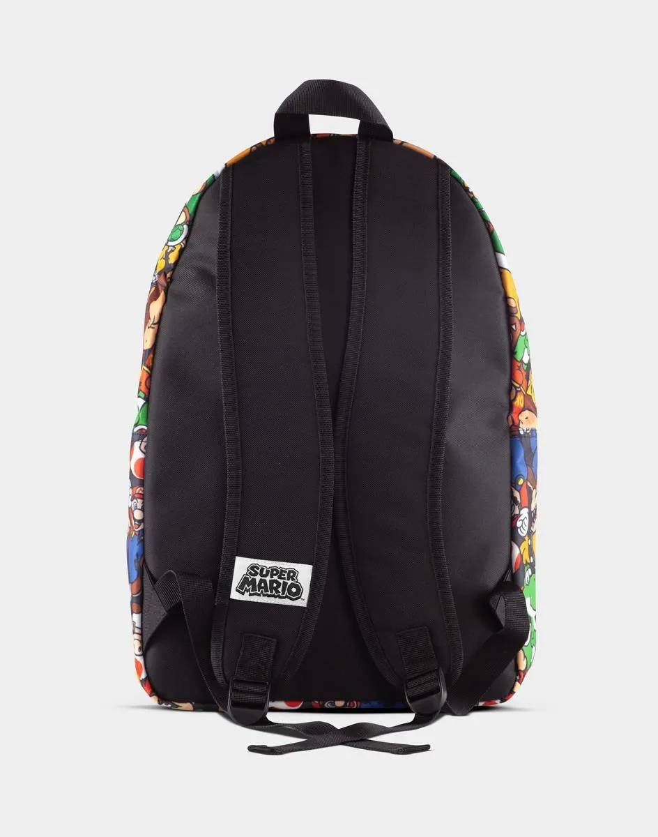 Super Mario Character Print Backpack