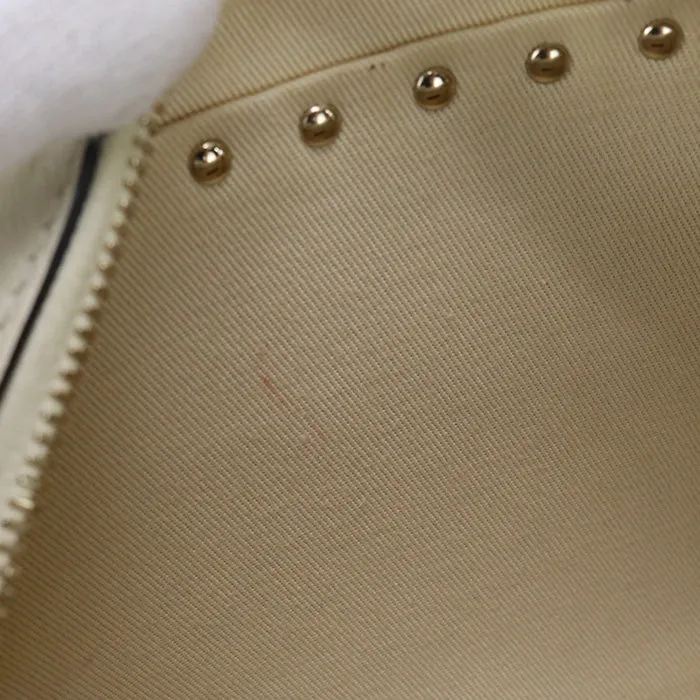 VALENTINO Small Shoulder Bag Rock studs Diagonal Calfskin white Women