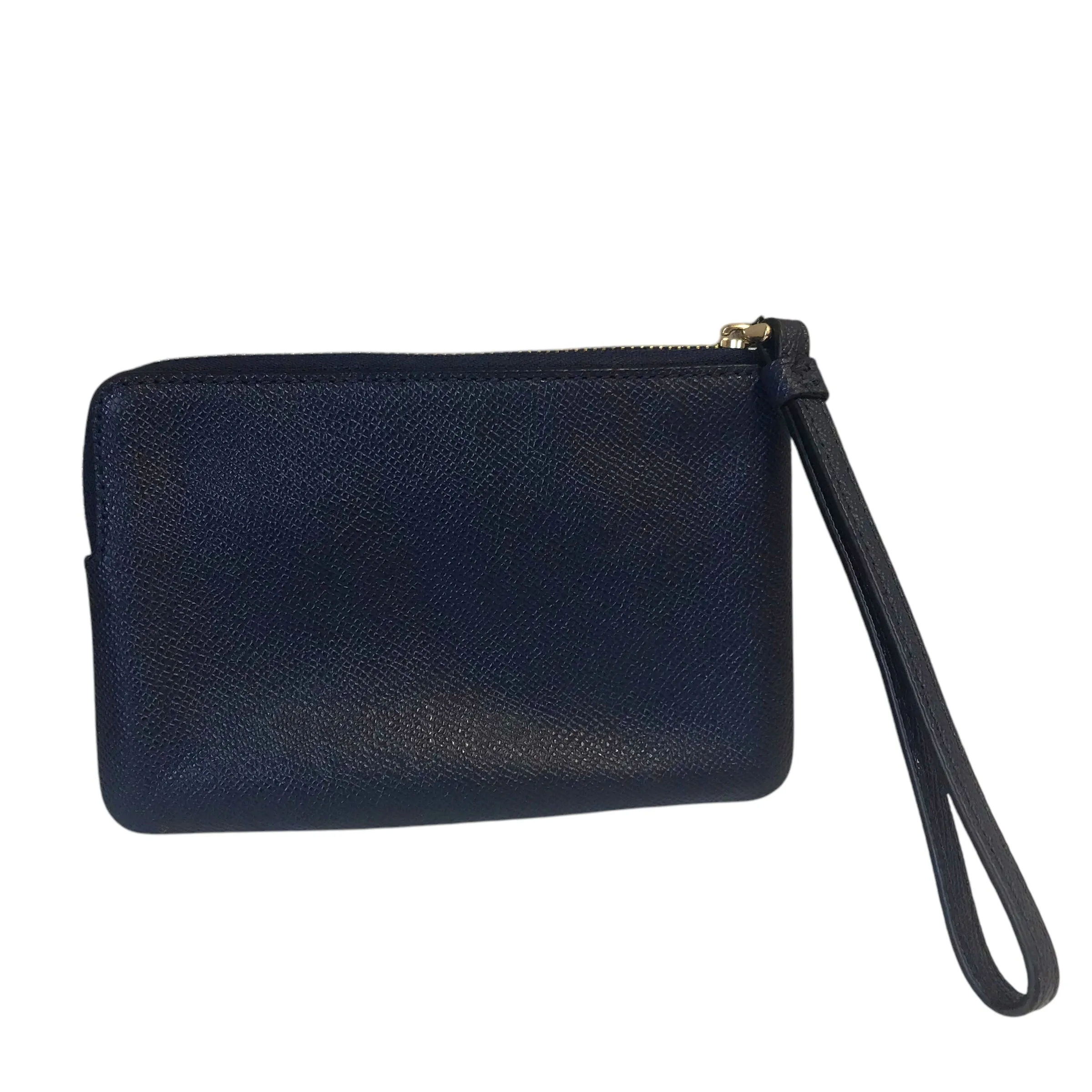 Wristlet Designer By Coach In Navy, Size:Small