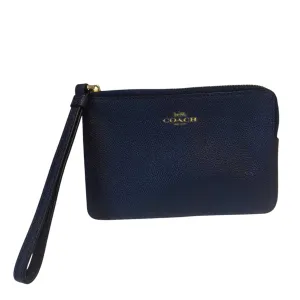 Wristlet Designer By Coach In Navy, Size:Small