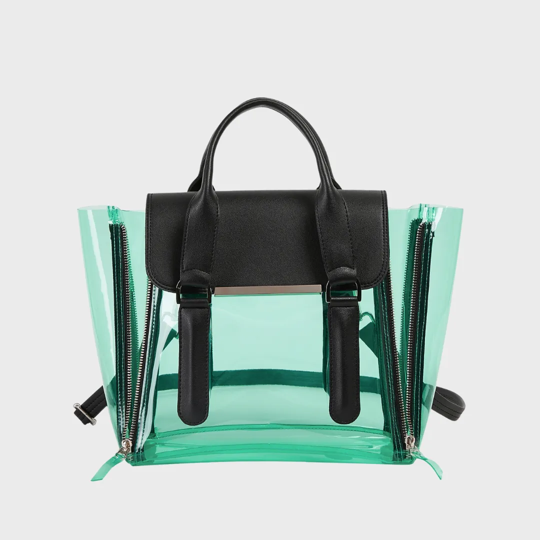 XIA PVC SLING AND HANDBAG SEA GREEN