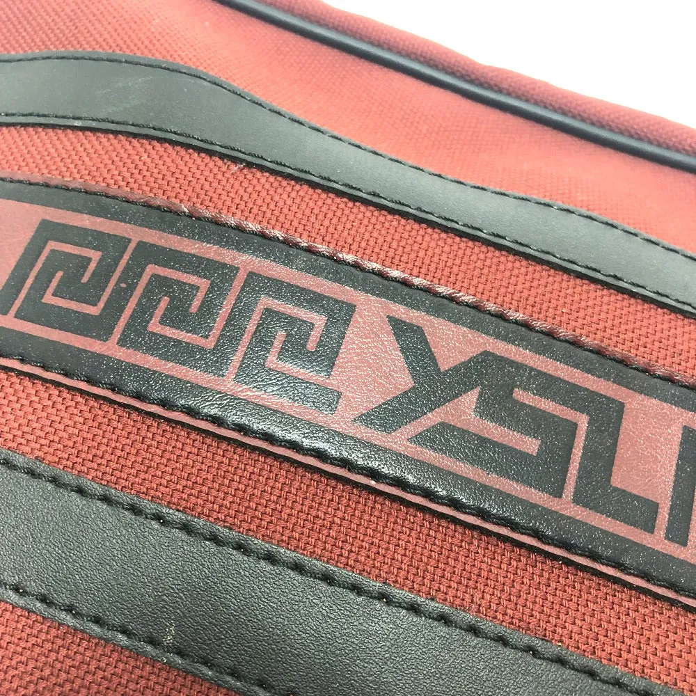 YVES SAINT LAURENT Shoulder Bag Canvas / leather Red logo Shoulder bag/logo unisex(Unisex) Used
