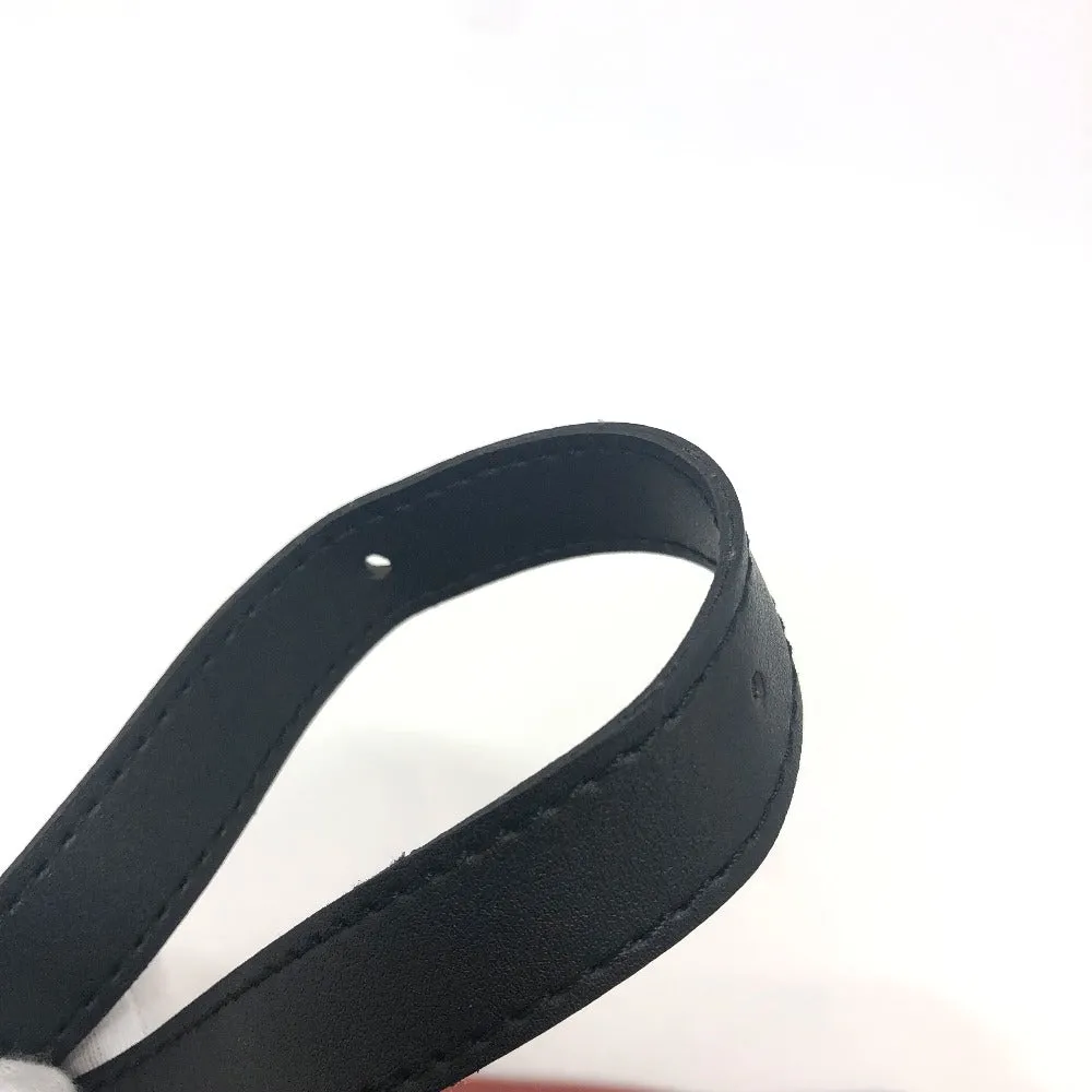 YVES SAINT LAURENT Shoulder Bag Canvas / leather Red logo Shoulder bag/logo unisex(Unisex) Used