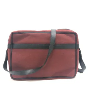 YVES SAINT LAURENT Shoulder Bag Canvas / leather Red logo Shoulder bag/logo unisex(Unisex) Used