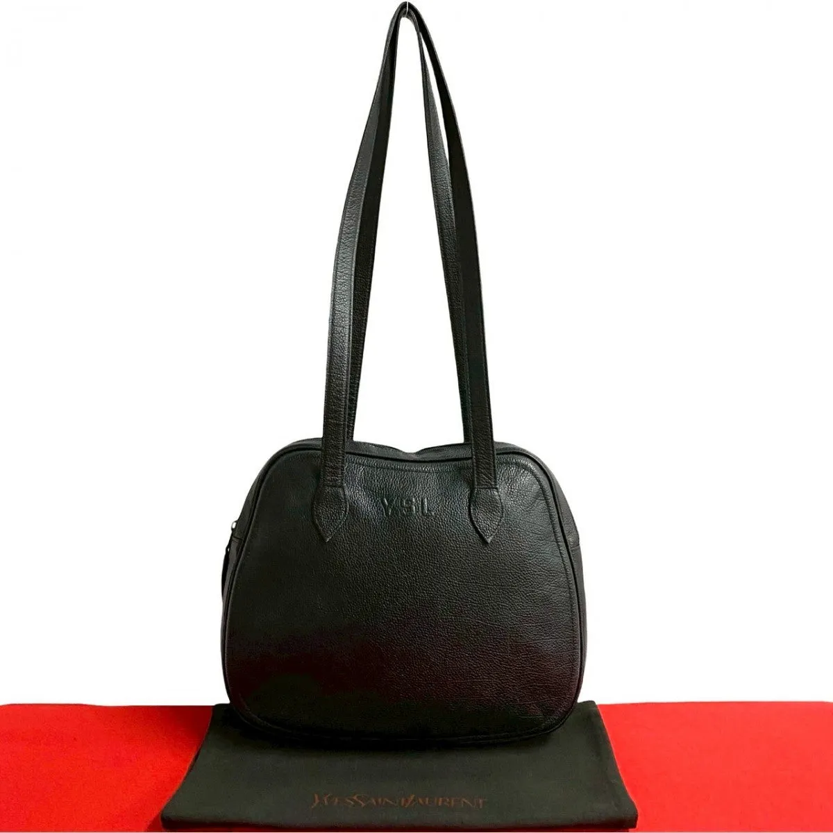 YVES SAINT LAURENT Shoulder Bag leather black